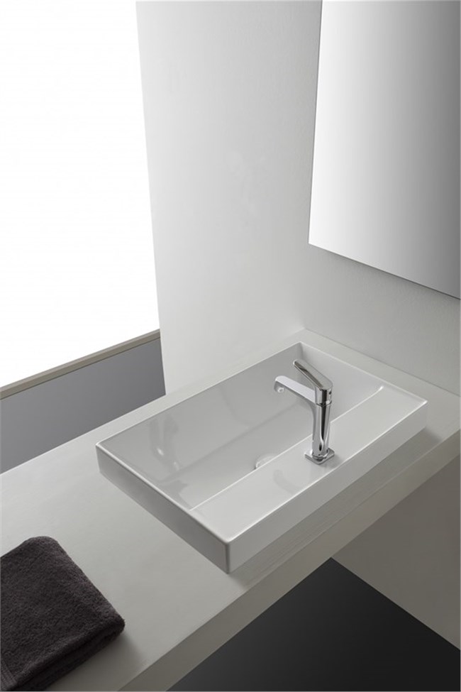 Salone-negozio-online Lavabo In Ceramica Dakota Da Incasso 80x46 Cm - Design Moderno E Prattico - Foto 7