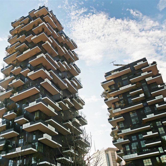 Il Bosco Verticale e il suo vestito in gres porcellanato