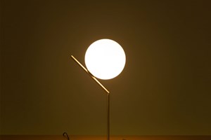 Lampada da tavolo Flos cromo