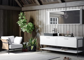 Mobile bagno a terra Puntotre per ambienti di design