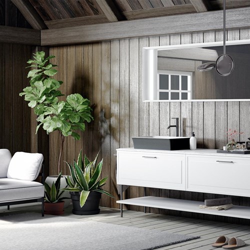 Mobile bagno a terra Puntotre per ambienti di design