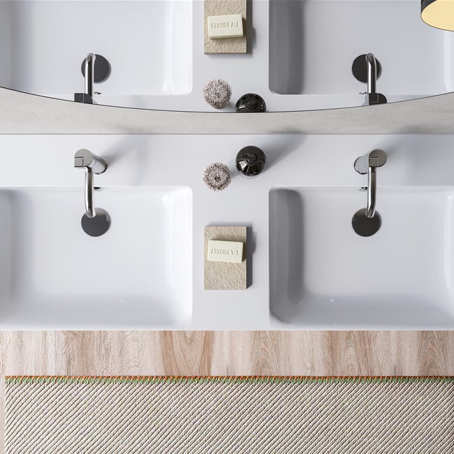 Come progettare un bagno con doppio lavabo