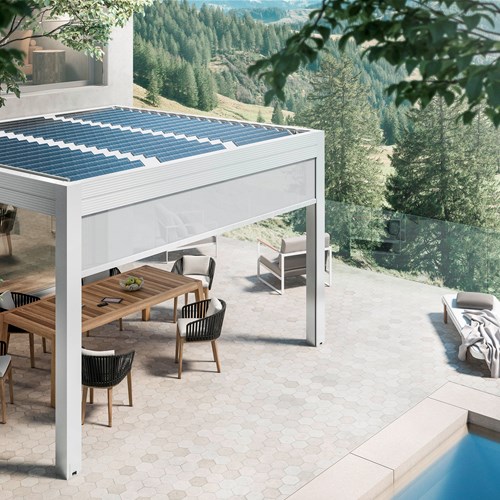 Pergola Energy Gibus, il sistema di protezione per il risparmio energetico