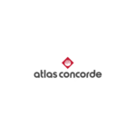 Logo Atlas Concorde con il rombo rosso sopra il nome del marchio