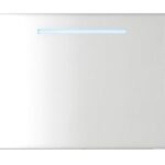 Specchio bagno rettangolare con banda luminosa a LED integrata