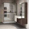 Horizon system mobile monolite pensile walk in con braccetto
