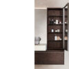 Horizon system mobile monolite pensile walk in con braccetto