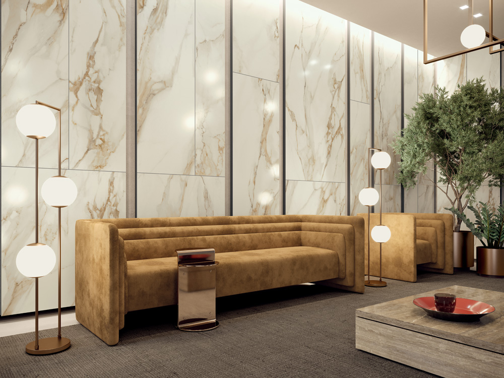 Ambientazione Cotto d’Este Starlight Versilia Gold