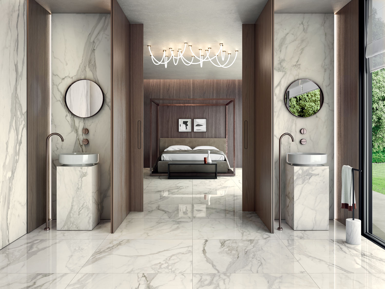 Ambientazione Cotto d’Este Starlight Calacatta Supreme