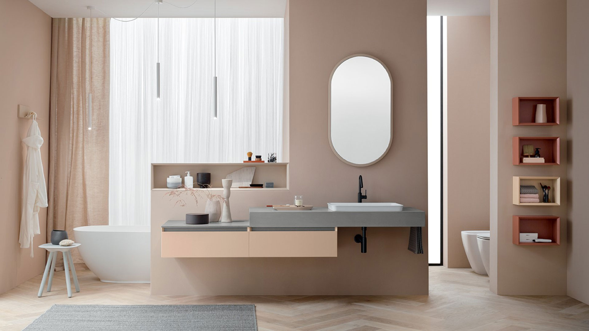 Arblu bagno contemporaneo