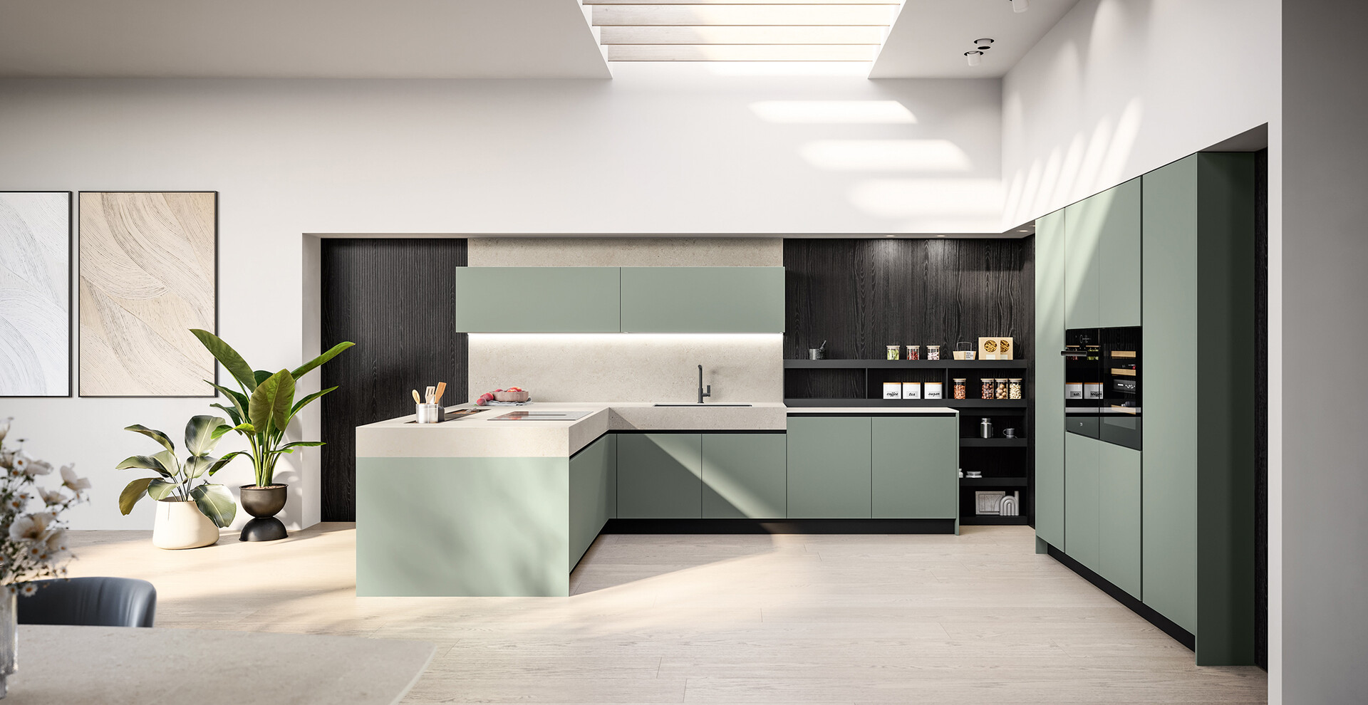 Cucina con penisola Arredo3 Tre P